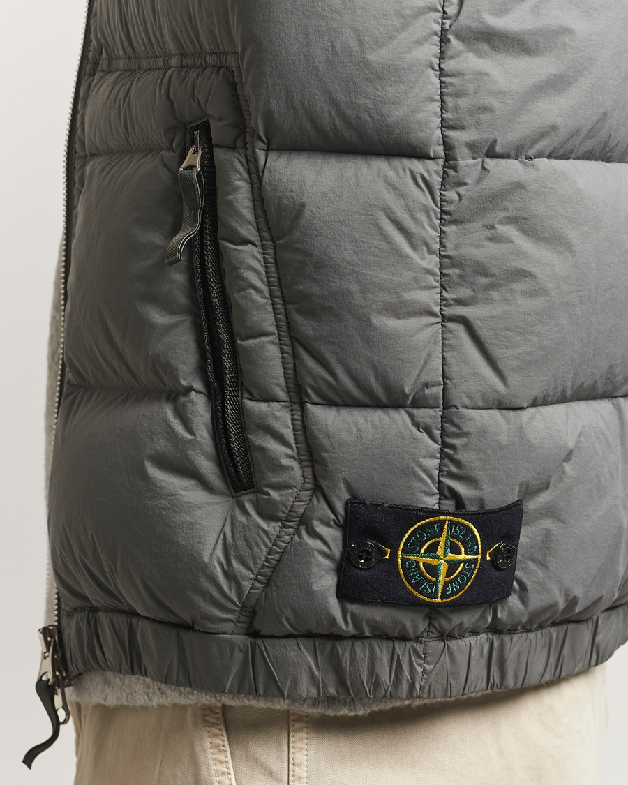 Herre | Jakker | Stone Island | Seamless Tunnel Nylon Down Vest Cement