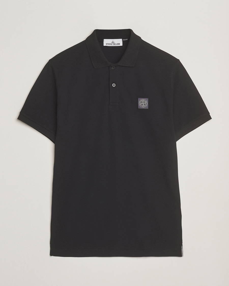 Herre | Pikéer | Stone Island | Organic Cotton Pique Polo Black