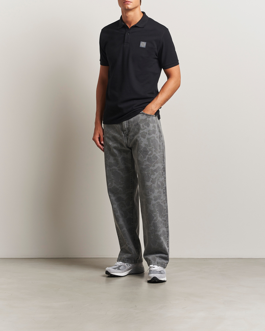 Herre | Pikéer | Stone Island | Organic Cotton Pique Polo Black