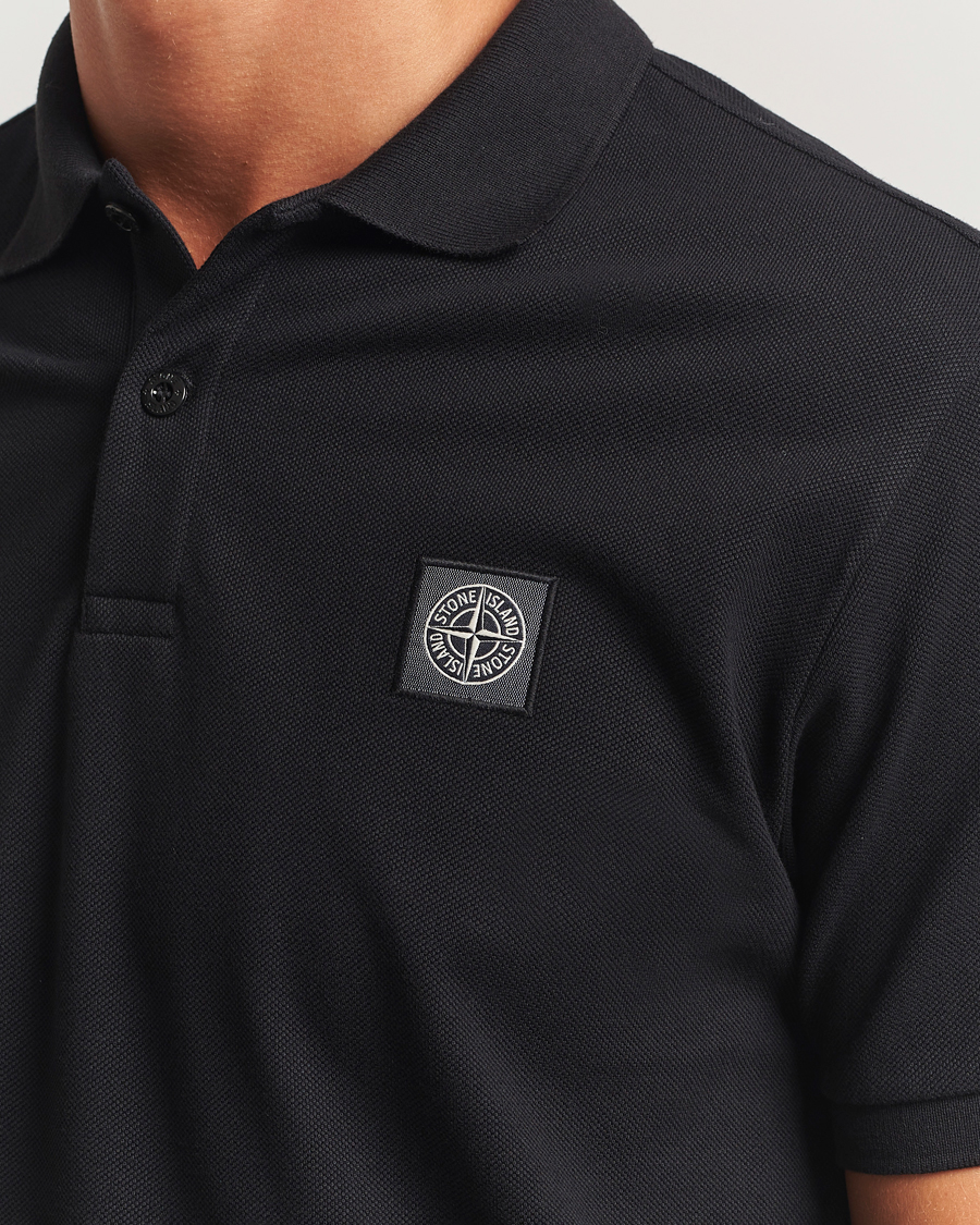 Herre | Pikéer | Stone Island | Organic Cotton Pique Polo Black