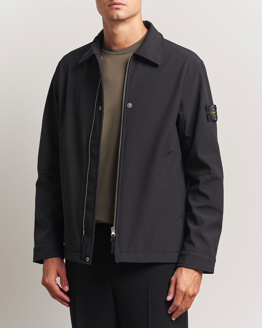 Herre | Jakker | Stone Island | Soft Shell Shirt Jacket Black