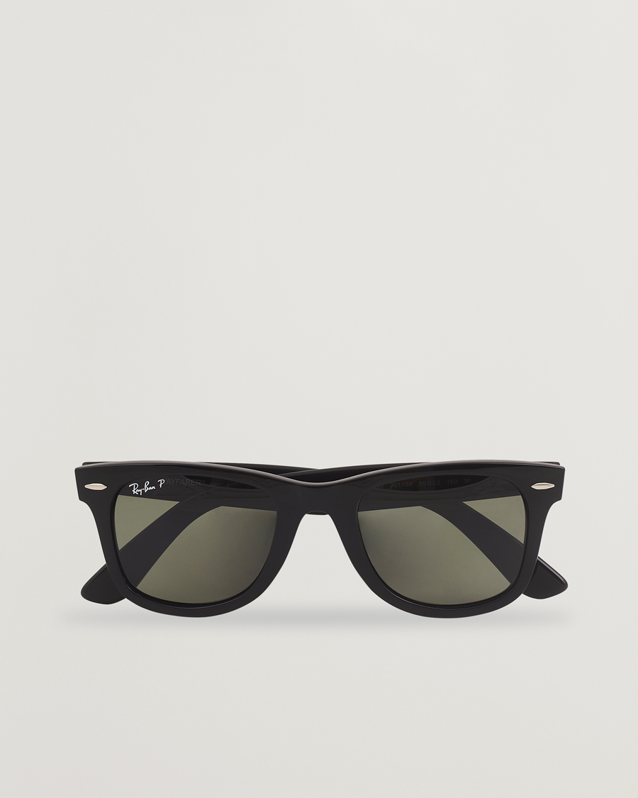 Herre | Solbriller | Ray-Ban | Original Wayfarer Polarized Sunglasses Black/Green