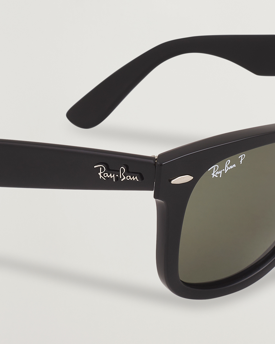 Herre | Solbriller | Ray-Ban | Original Wayfarer Polarized Sunglasses Black/Green