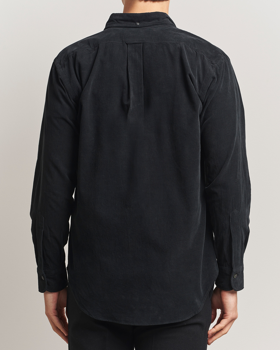 Herre | Skjorter | Kamakura Shirts | Vintage Ivy Needle Cord Shirt Black