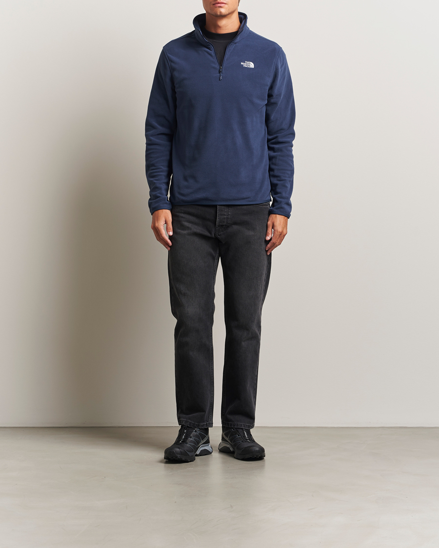 Herre | Gensere | The North Face | Glacier Fleece 1/4 Zip Navy