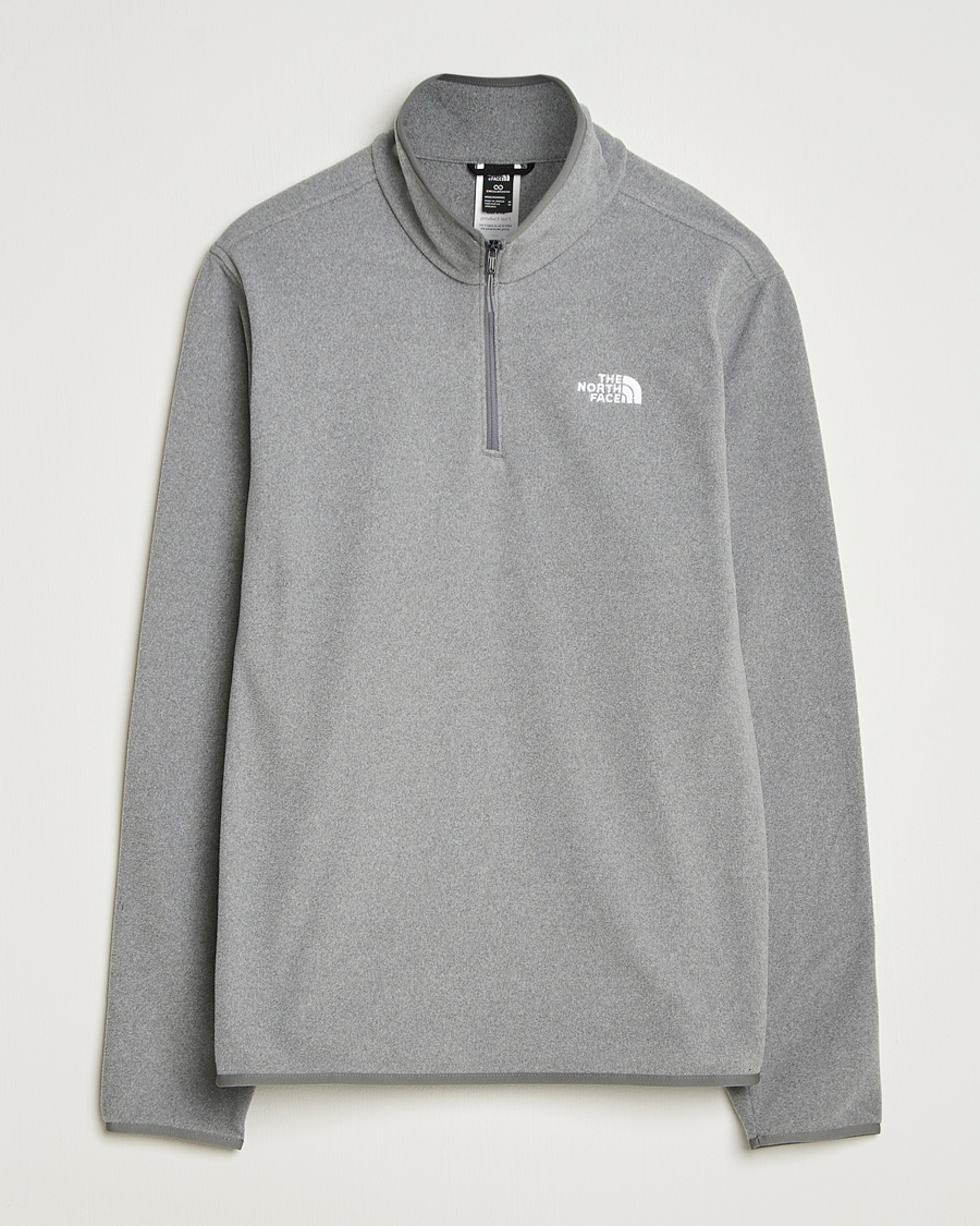 Herre | Gensere | The North Face | Glacier Fleece 1/4 Zip Grey