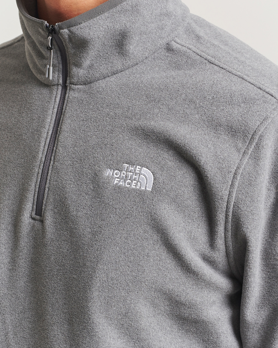 Herre | Gensere | The North Face | Glacier Fleece 1/4 Zip Grey