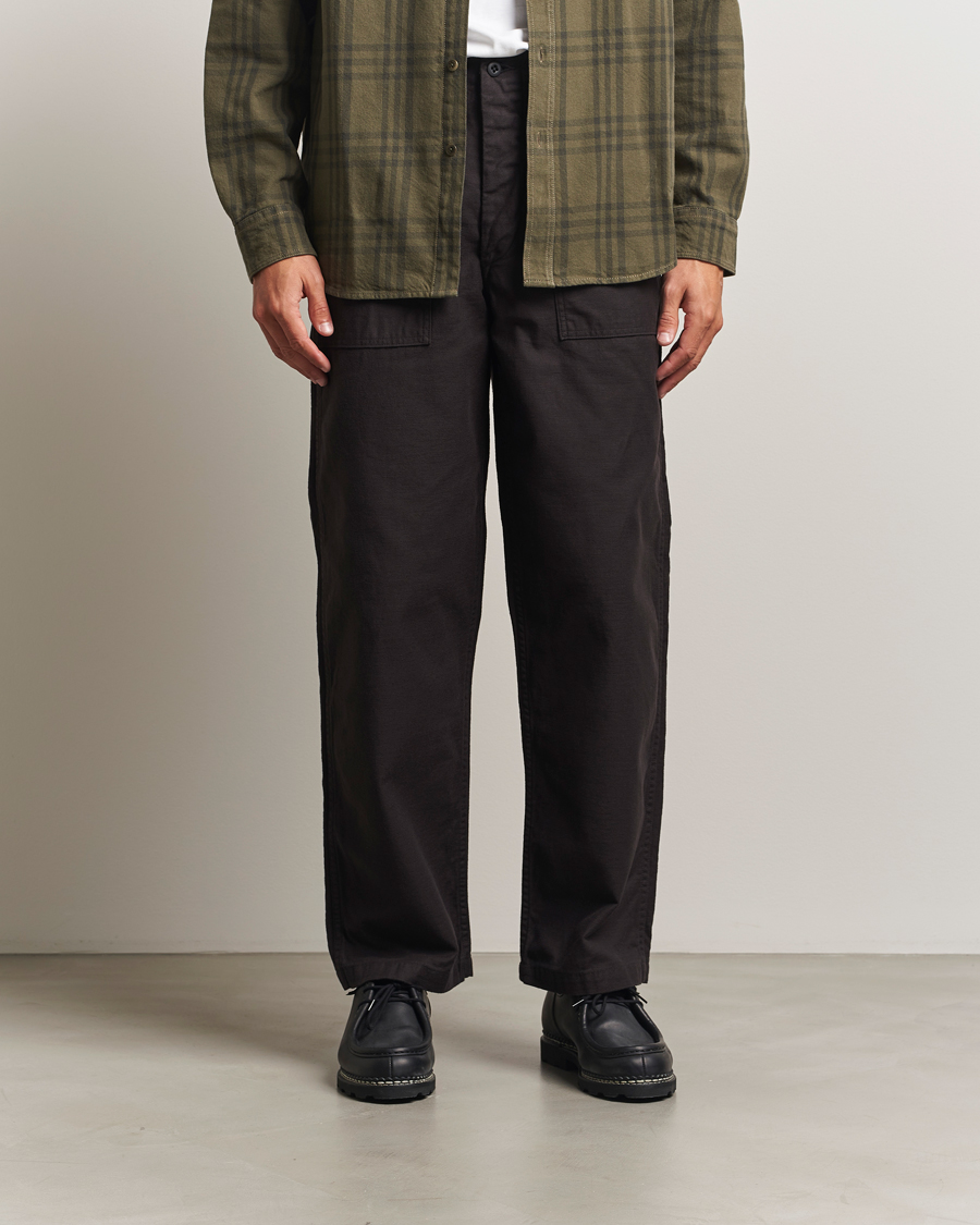 Herre | Bukser | orSlow | Regular Fit Original Sateen Fatigue Pants Black