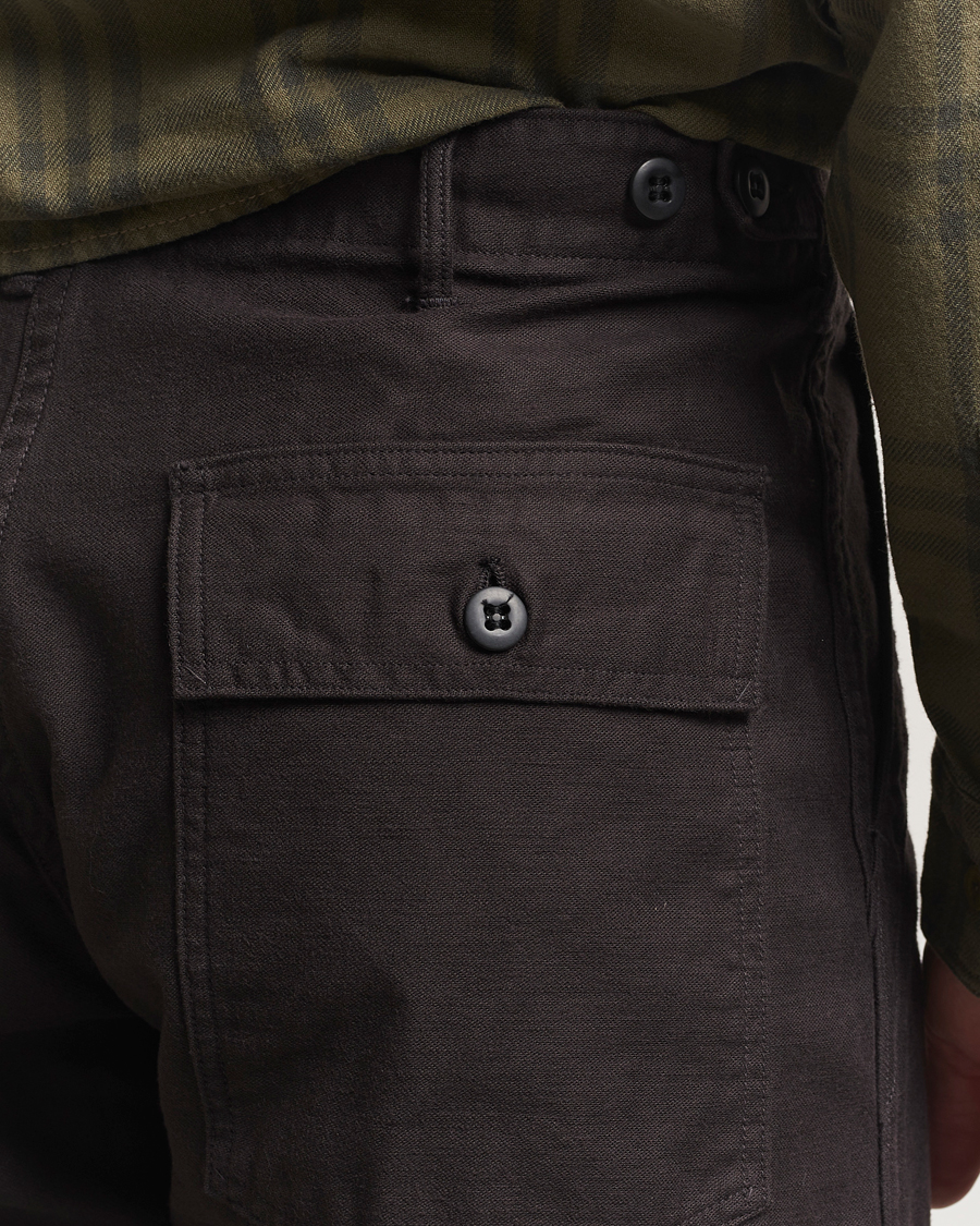 Herre | Bukser | orSlow | Regular Fit Original Sateen Fatigue Pants Black