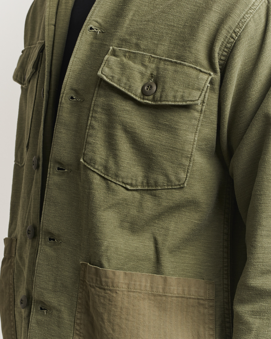 Herre | Skjorter | orSlow | 4 Pockets US Army Shirt Dark Olive