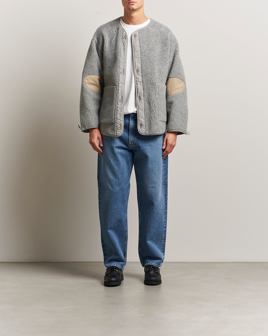 Herre | Gensere | orSlow | M-65 Tail Coat Liner Light Grey