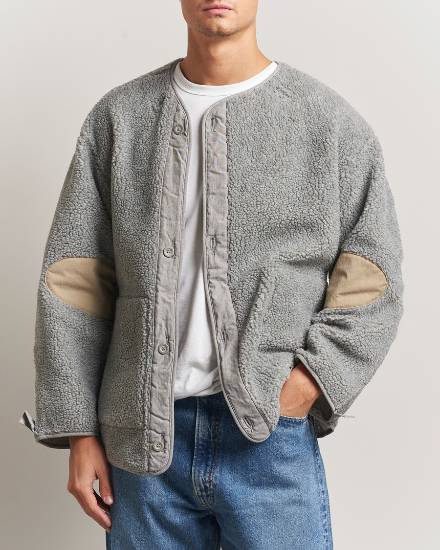 Herre | Gensere | orSlow | M-65 Tail Coat Liner Light Grey
