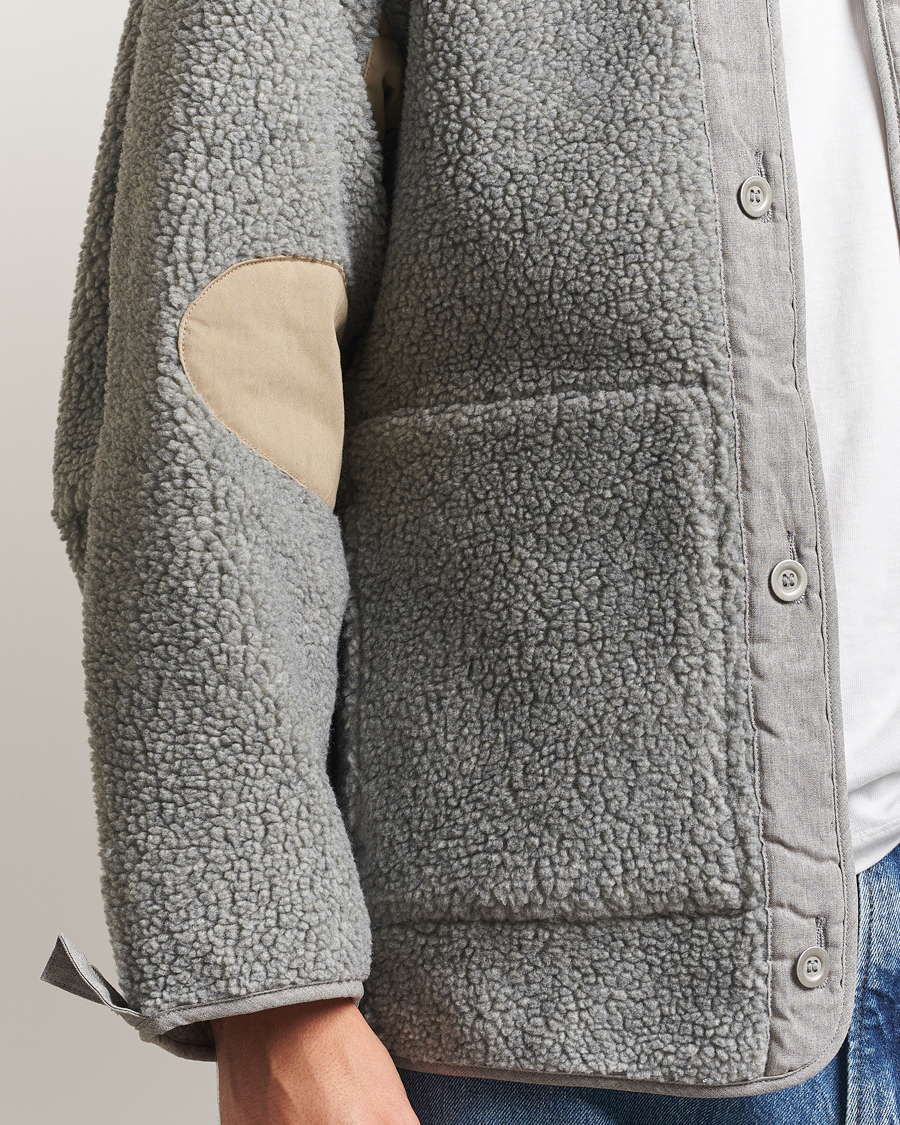 Herre | Gensere | orSlow | M-65 Tail Coat Liner Light Grey