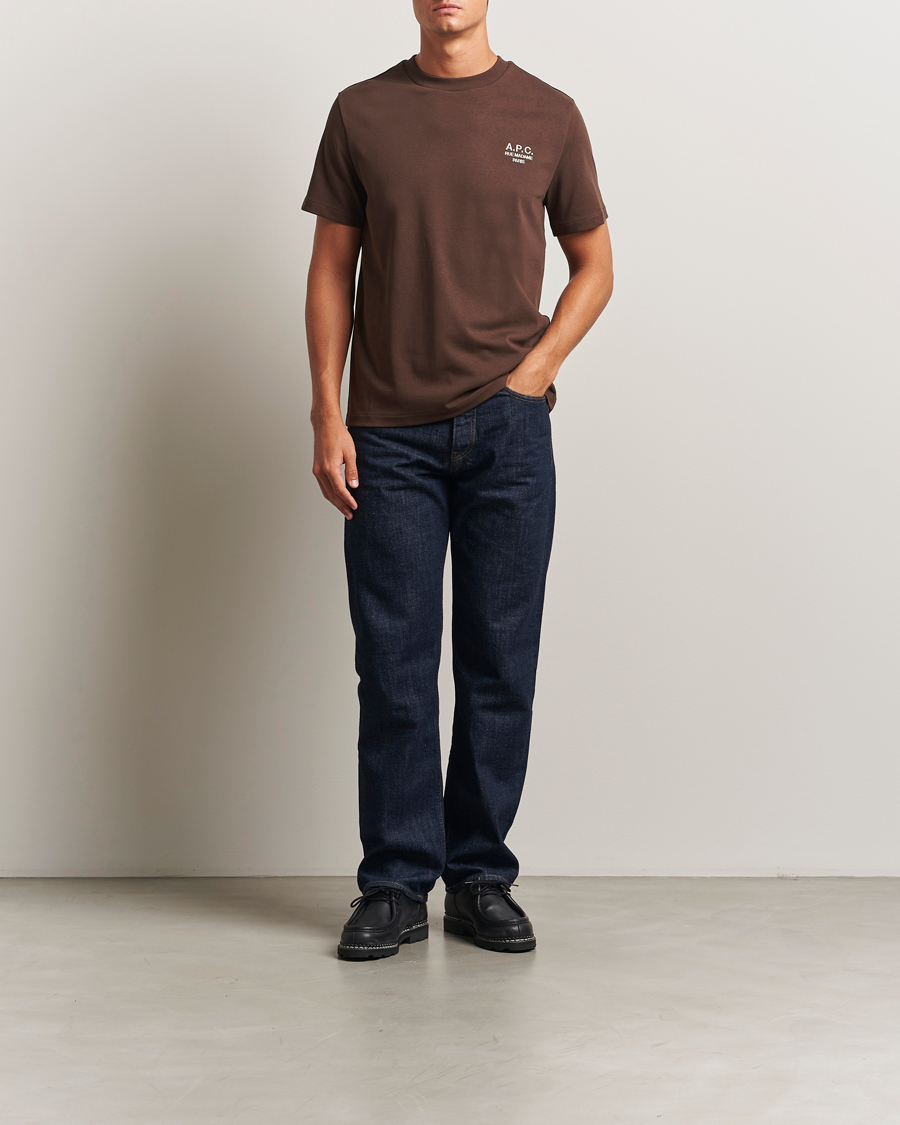 Herre | T-Shirts | A.P.C. | Rue Madame T-Shirt Brown