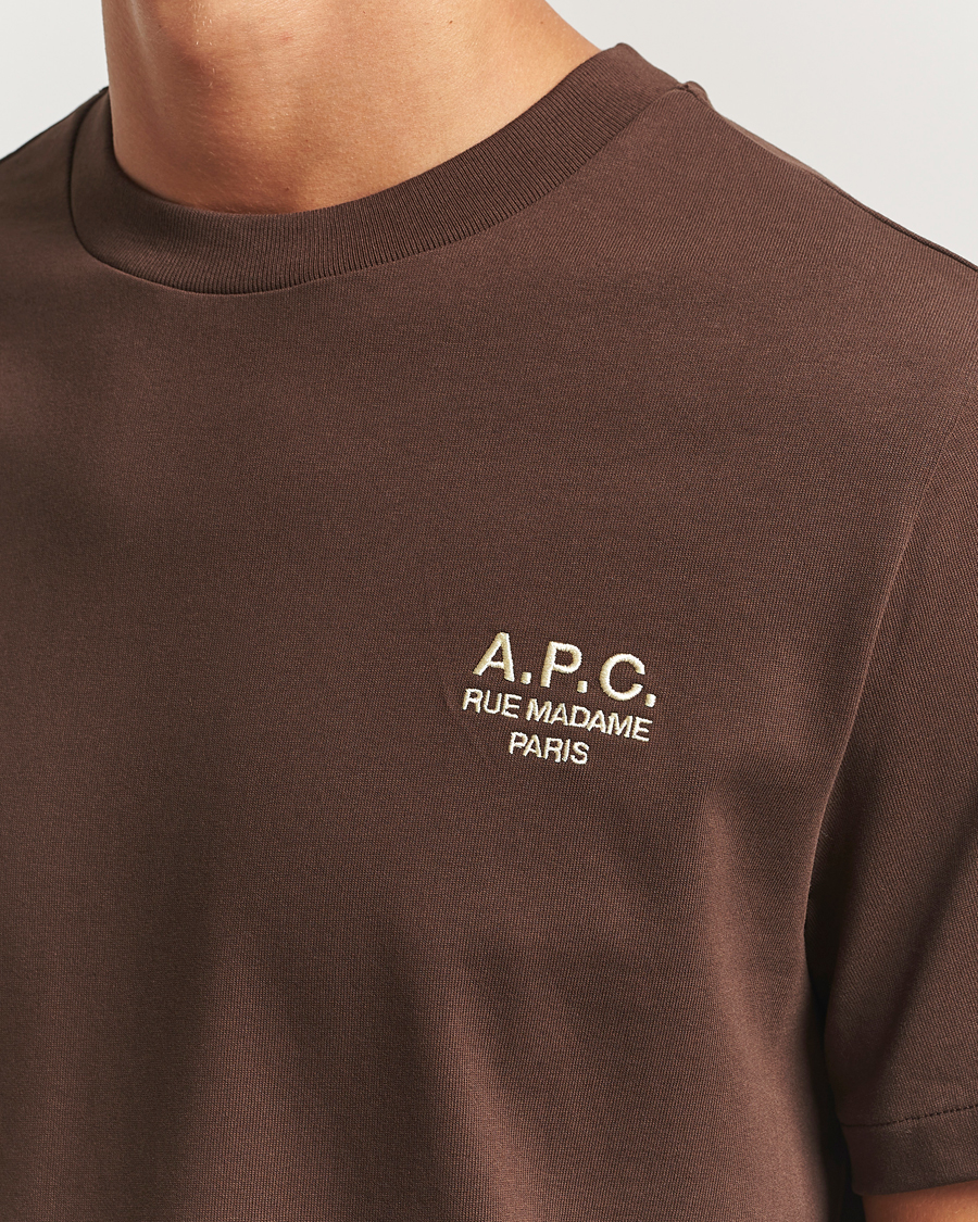 Herre | T-Shirts | A.P.C. | Rue Madame T-Shirt Brown