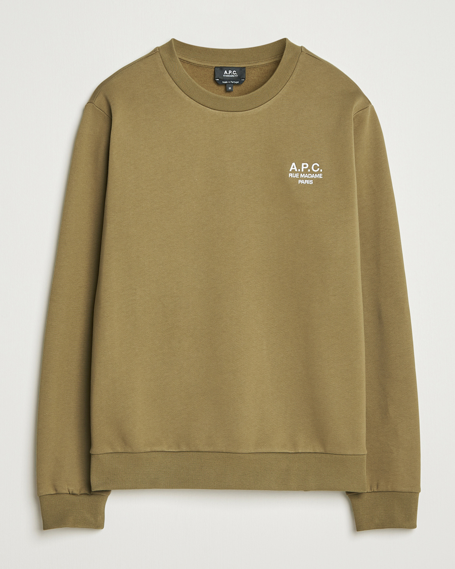 Herre | Gensere | A.P.C. | Rue Madame Sweatshirt Khaki Green