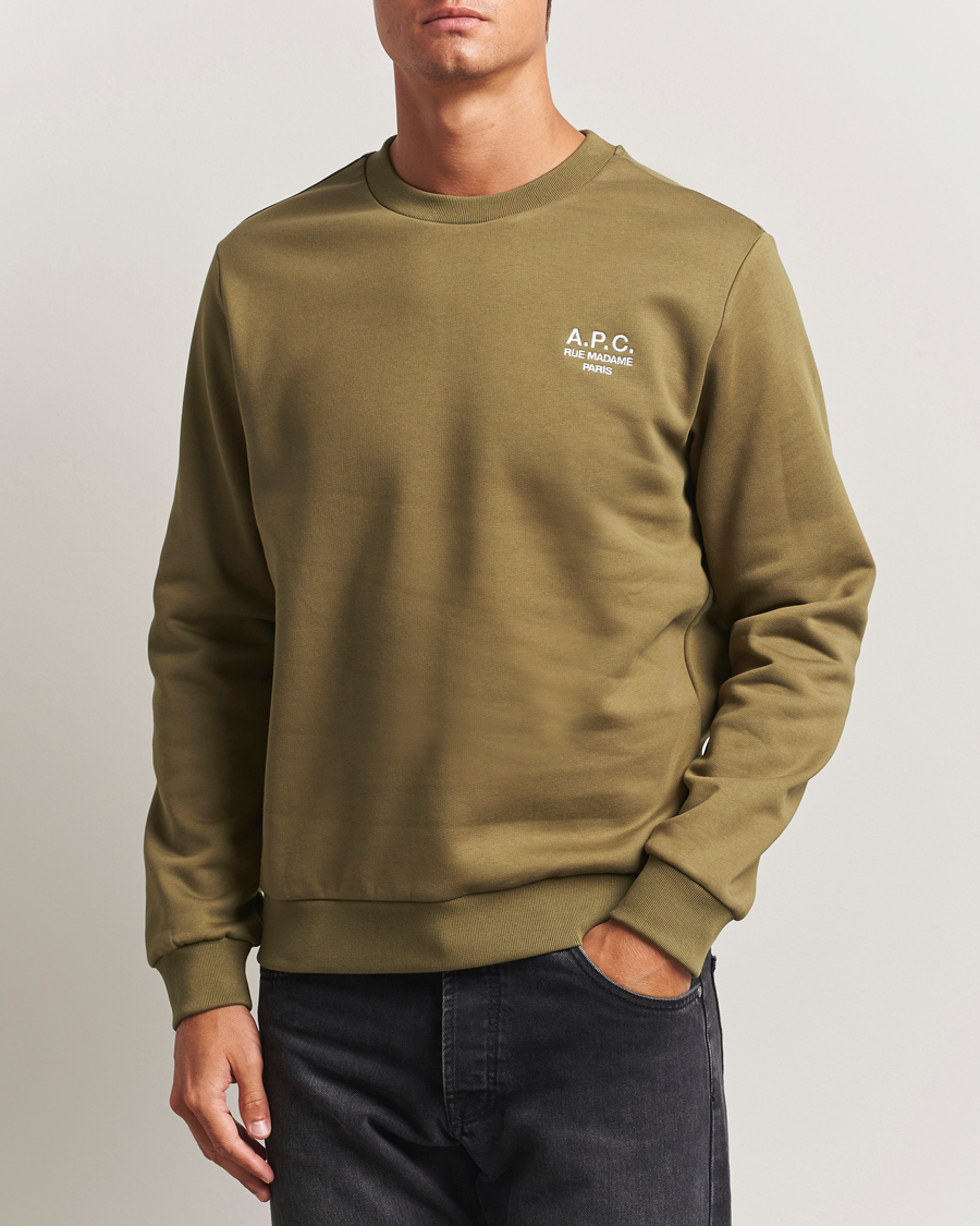 Herre | Gensere | A.P.C. | Rue Madame Sweatshirt Khaki Green