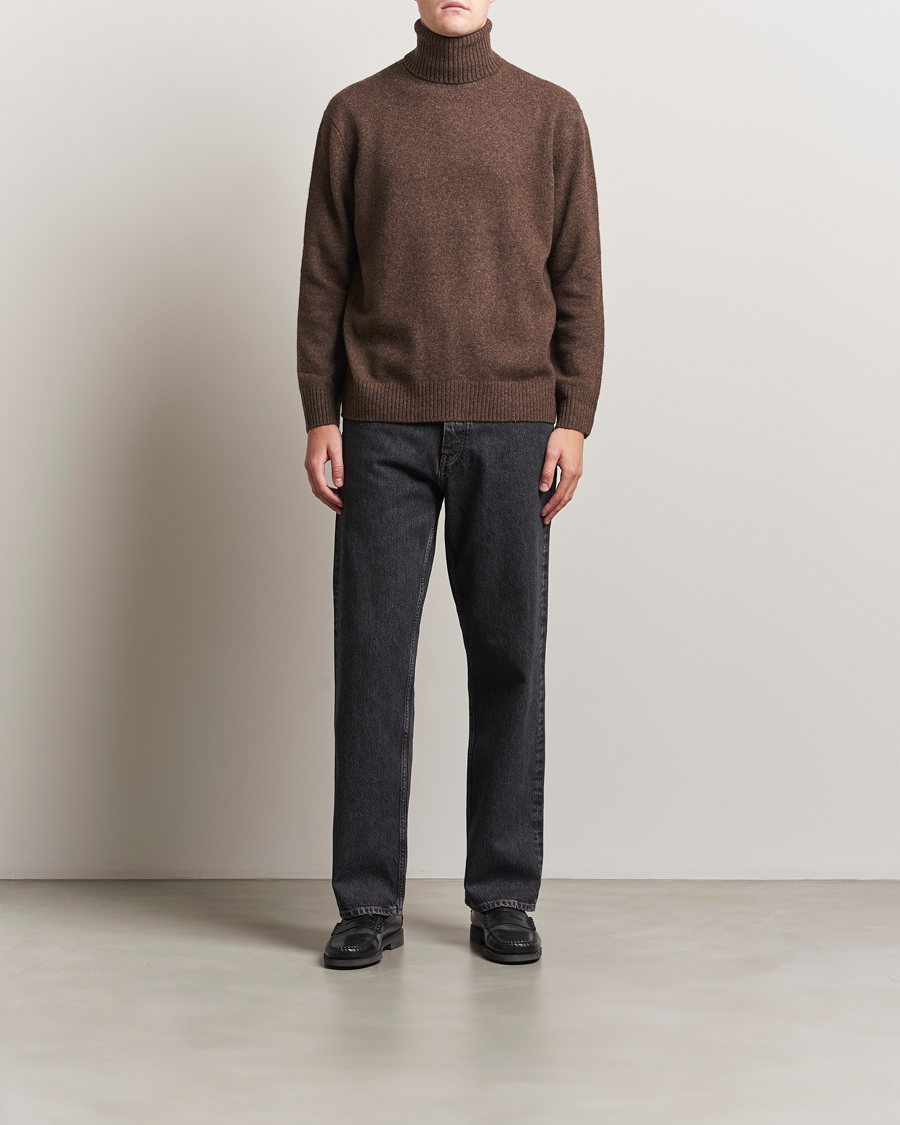 Herre | Gensere | A.P.C. | Mahe Yak Knitted Rollneck Marron Chine