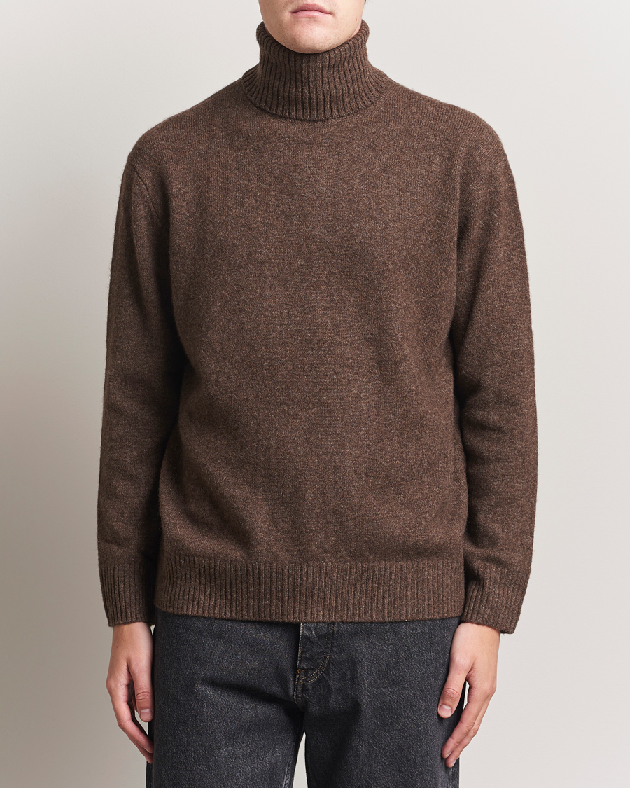 Herre | Gensere | A.P.C. | Mahe Yak Knitted Rollneck Marron Chine