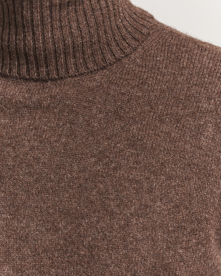 Herre | Gensere | A.P.C. | Mahe Yak Knitted Rollneck Marron Chine