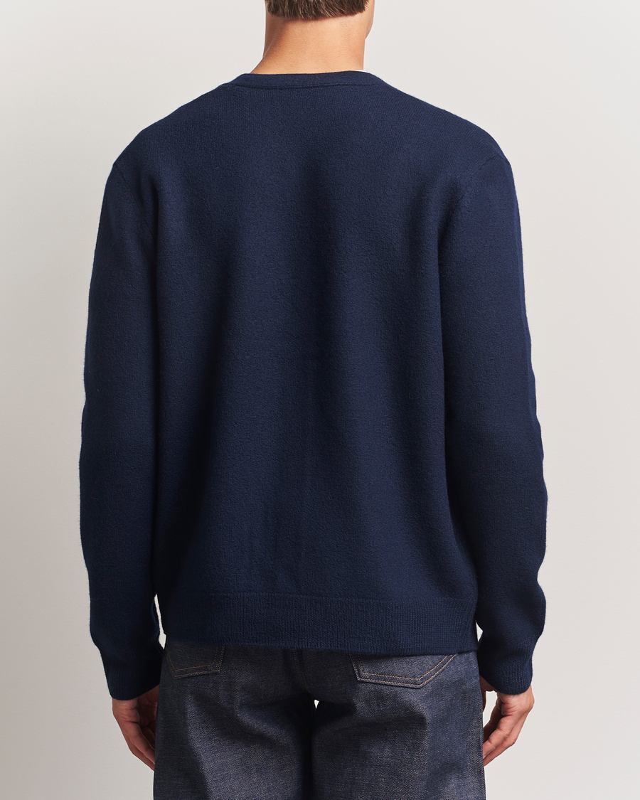 Herre | Gensere | A.P.C. | Kenny Wool Knitted Cardigan Dark Navy