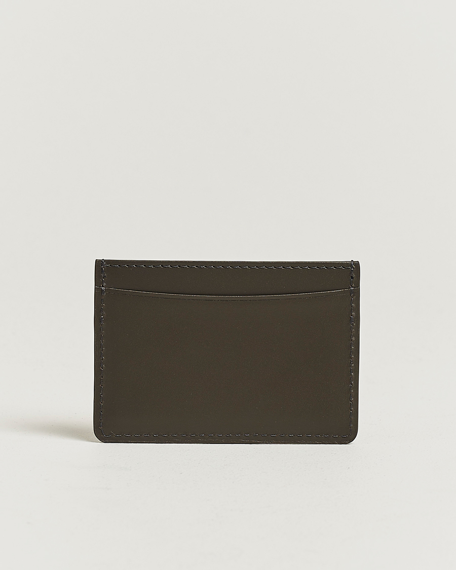 Herre | Lommebøker | A.P.C. | Calf Leather Card Holder Coal