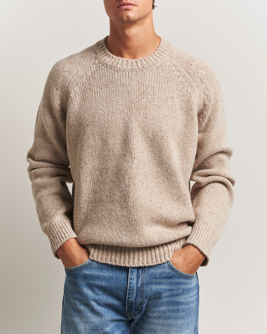Herre | Gensere | A.P.C. | Harris Wool Knitted Sweater Beige