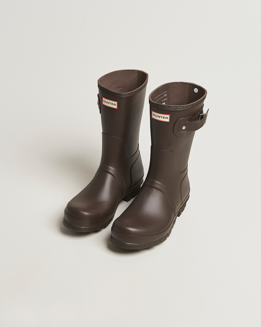 Herre | Kalosjer og gummistøvler | Hunter Boots | Original Short Boot Dark Brown