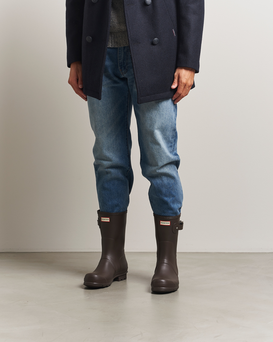 Herre | Kalosjer og gummistøvler | Hunter Boots | Original Short Boot Dark Brown