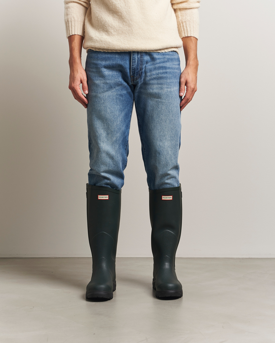 Herre | Kalosjer og gummistøvler | Hunter Boots | Balmoral Full Zip Boot Dark Olive