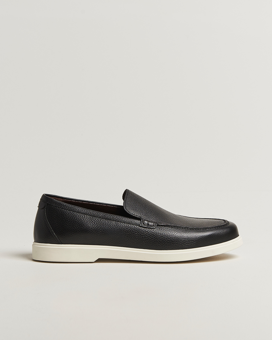 Herre | Loafers | Loake 1880 | Tuscany Grained Leather Loafers Black
