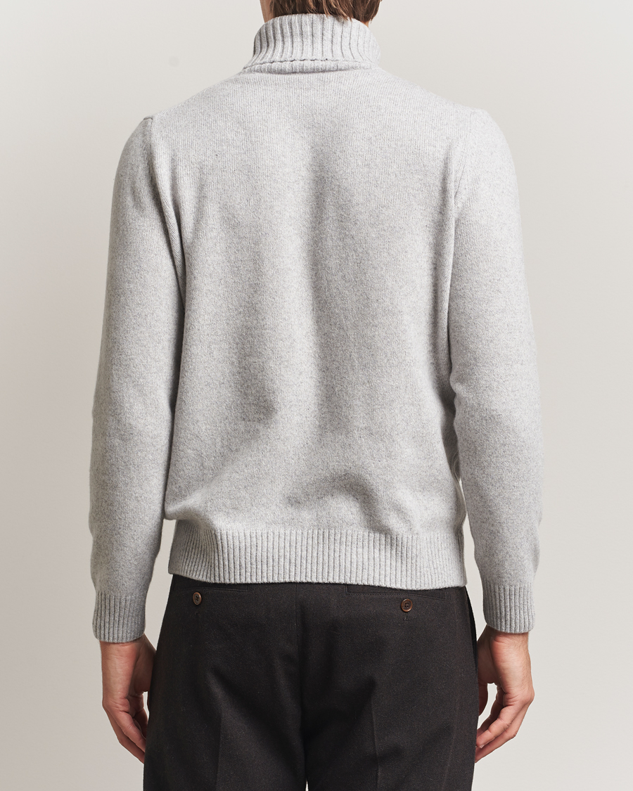 Herre | Gensere | Morgano | Wool/Cashmere Heavy Knit Rollneck Light Grey