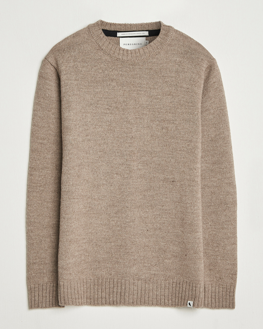 Herre | Gensere | Peregrine | Maker's Stitch Merino Crew Light Brown