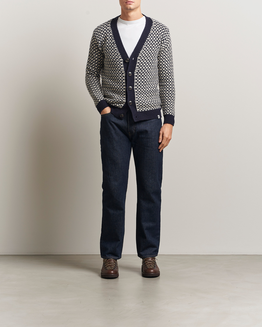 Herre | Gensere | Peregrine | Network Merino Cardigan Navy