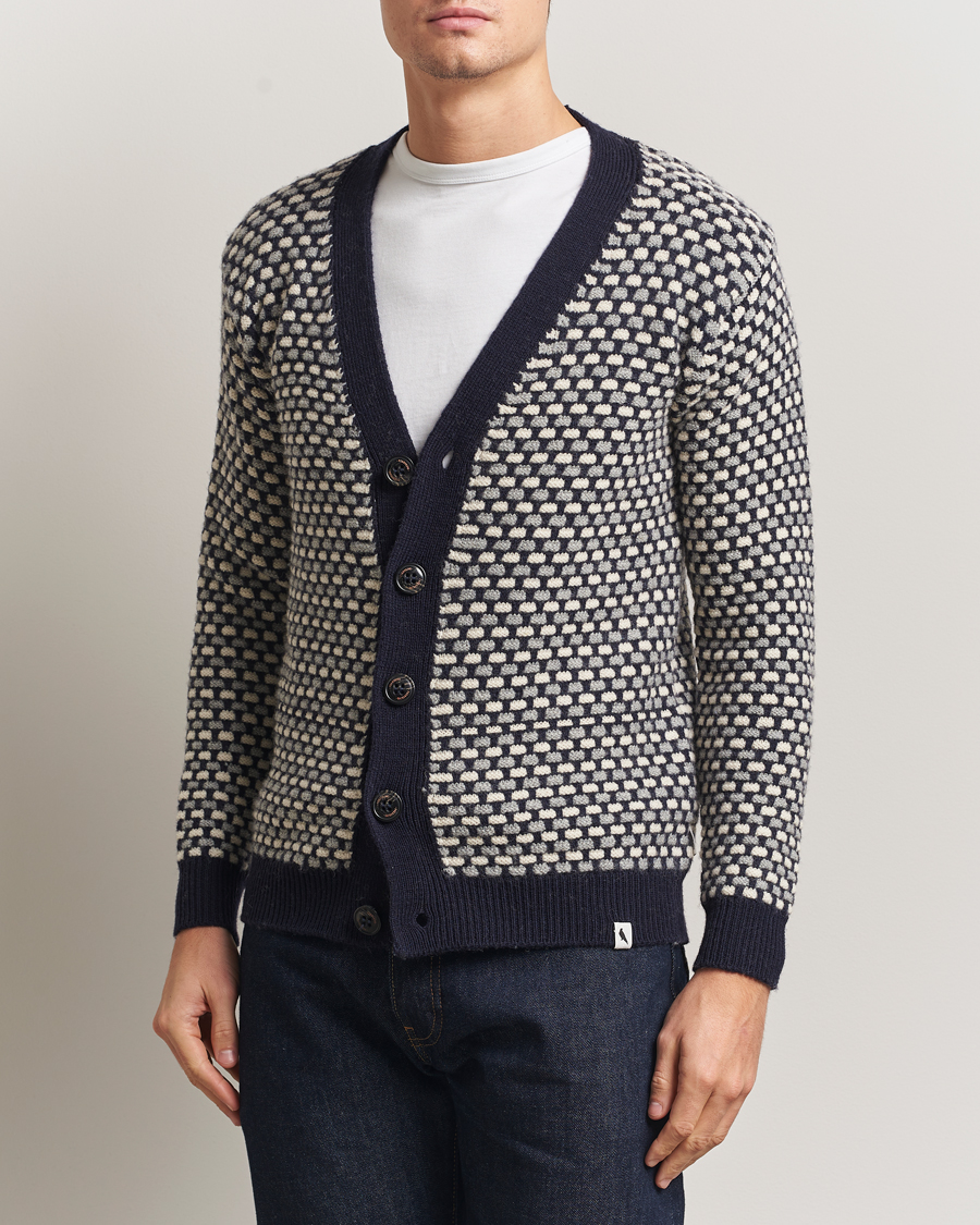 Herre | Gensere | Peregrine | Network Merino Cardigan Navy