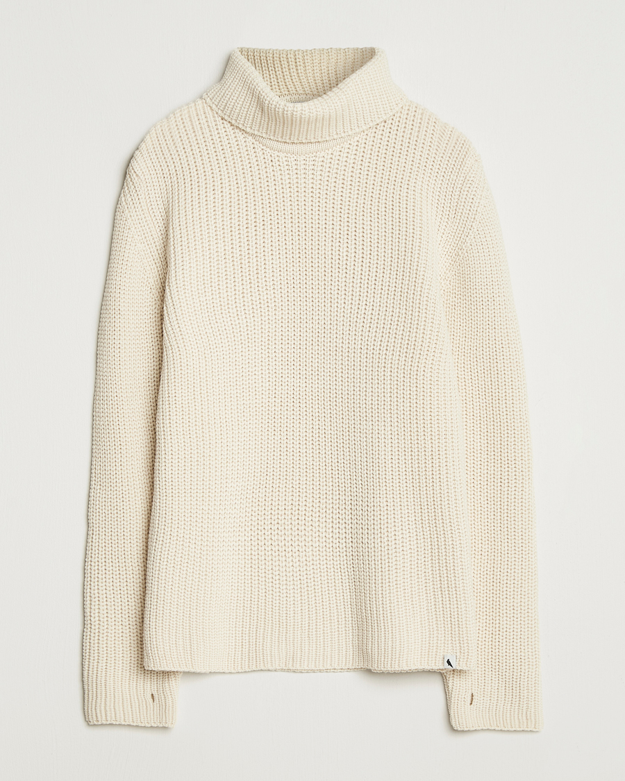 Herre | Gensere | Peregrine | Wilkinson Knitted Merino Rollneck Ecru