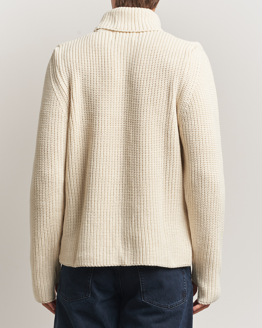 Herre | Gensere | Peregrine | Wilkinson Knitted Merino Rollneck Ecru