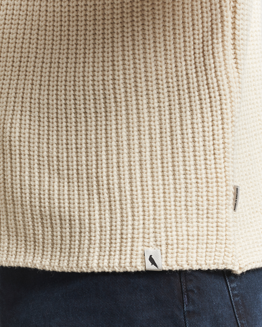 Herre | Gensere | Peregrine | Wilkinson Knitted Merino Rollneck Ecru