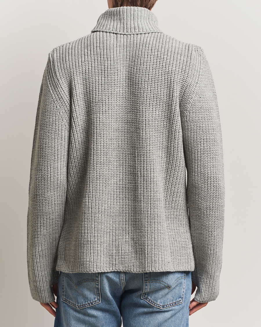 Herre | Gensere | Peregrine | Wilkinson Knitted Merino Rollneck Light Grey