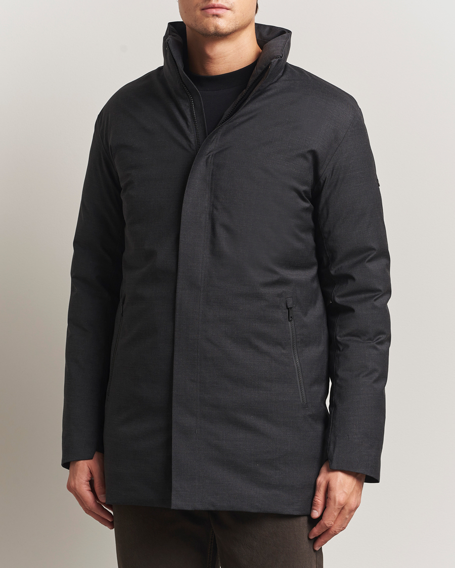 Herre | Jakker | Scandinavian Edition | Axis Loro Piana Padded Coat Dark Grey Melange