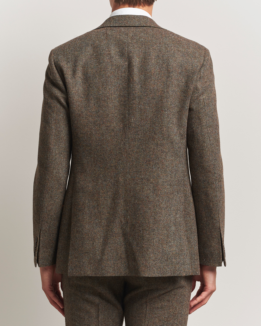 Herre | Dressjakker | Walker Slater | Edward Shetland Wool Donegal Blazer Dark Green
