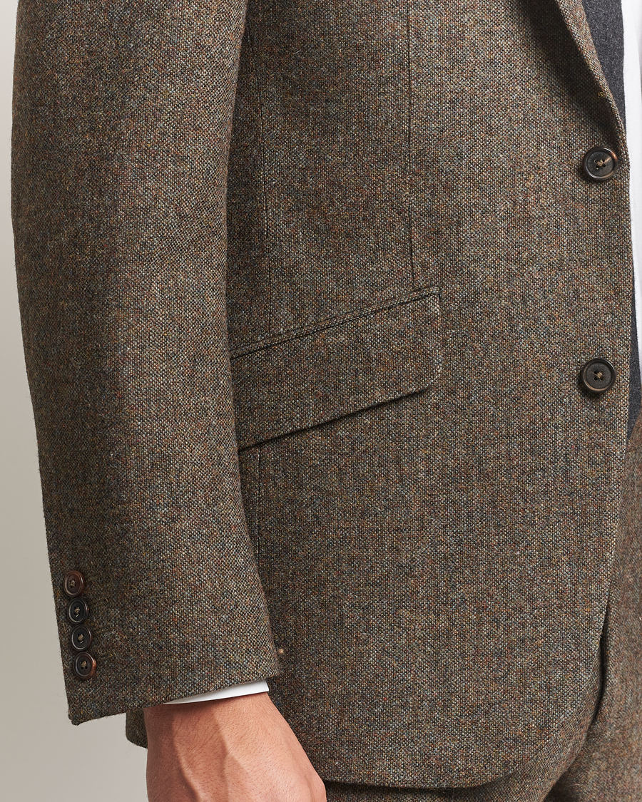 Herre | Dressjakker | Walker Slater | Edward Shetland Wool Donegal Blazer Dark Green