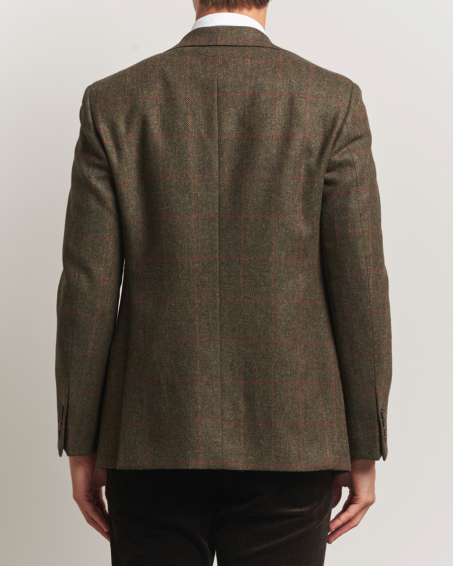 Herre | Dressjakker | Walker Slater | Edward Lambswool Windowpane Blazer Dark Green