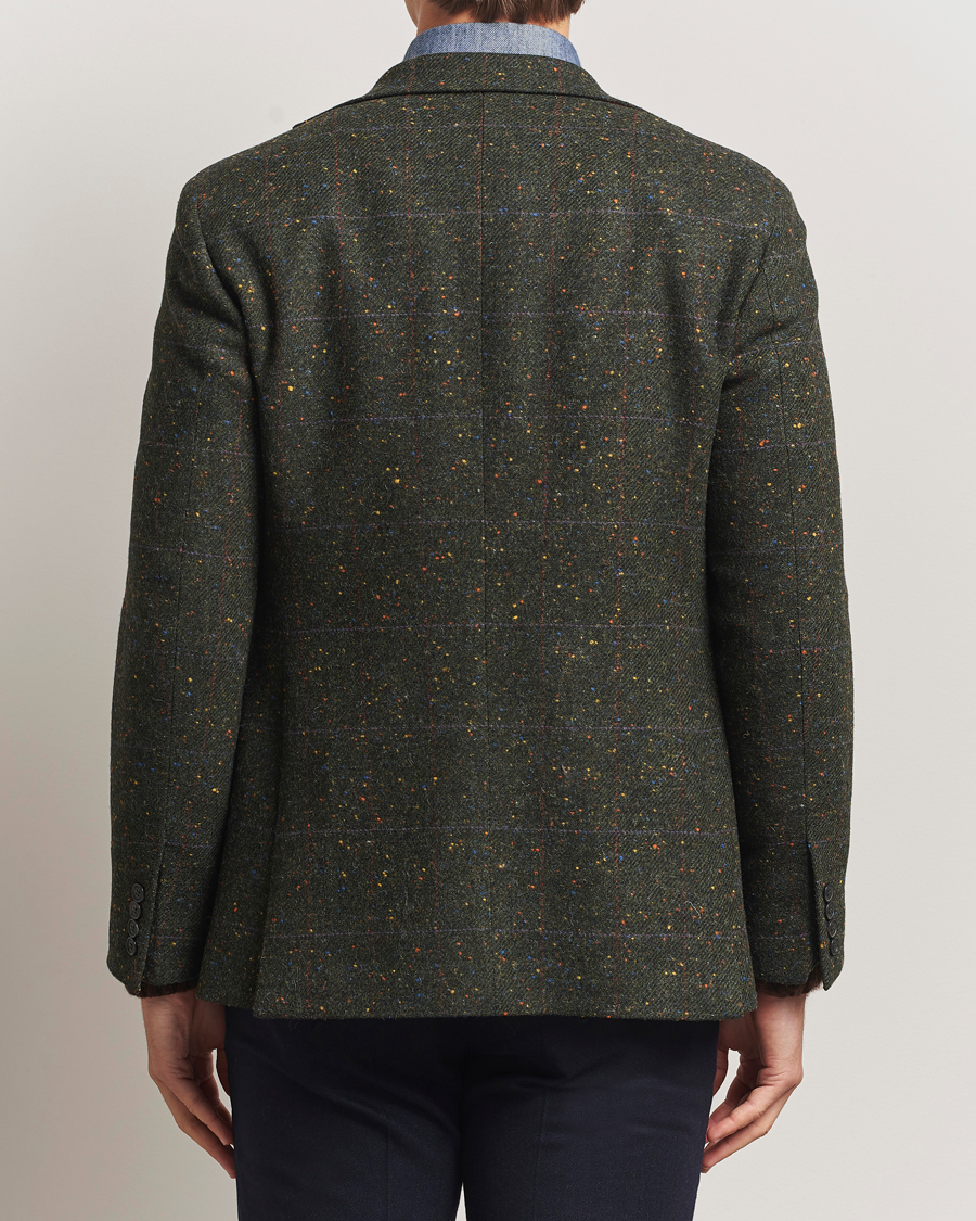Herre | Dressjakker | Walker Slater | Edward Lambswool Donegal Windowpane Blazer Dark Green