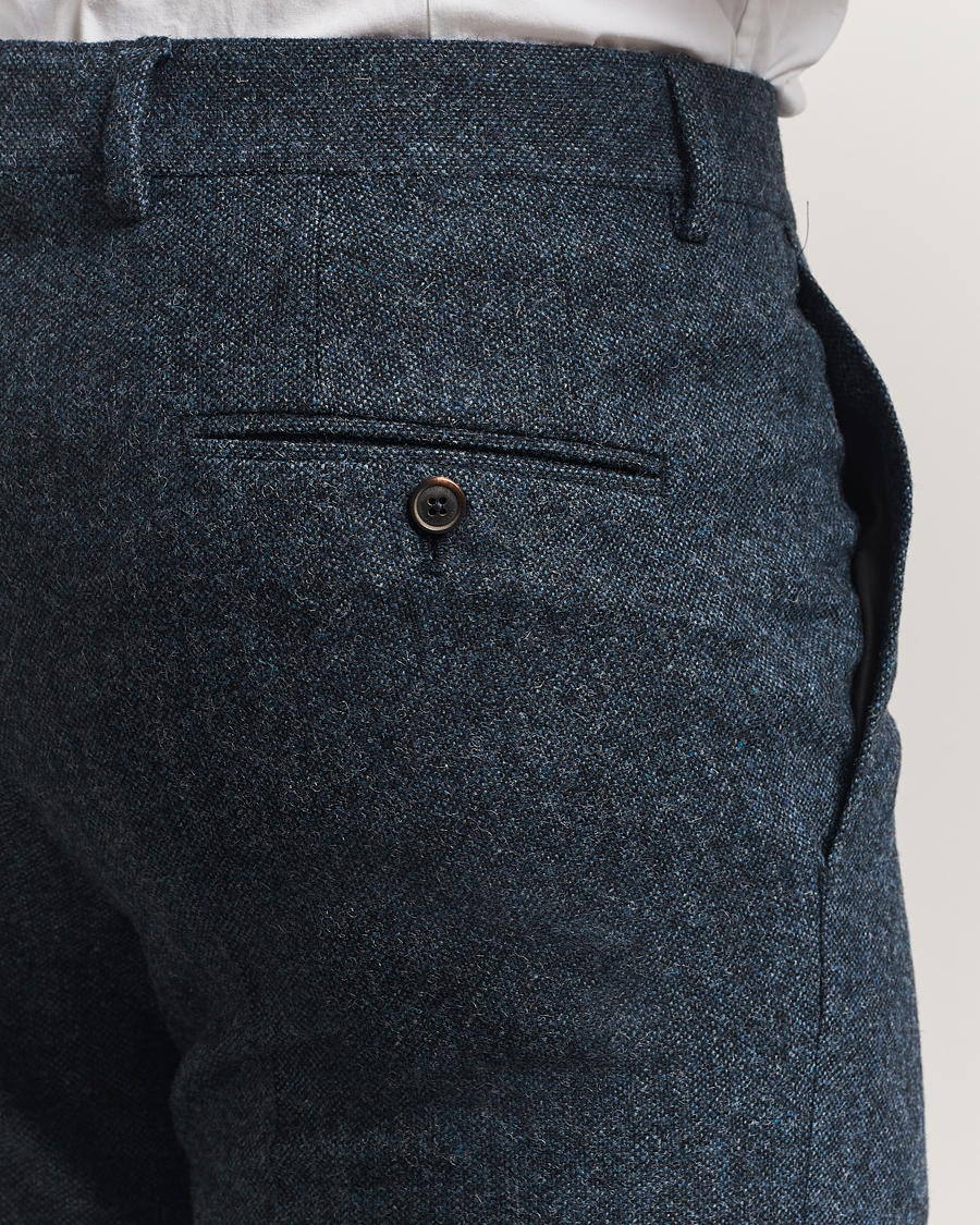Herre | Bukser | Walker Slater | Edward Shetland Wool Donegal Trousers Navy