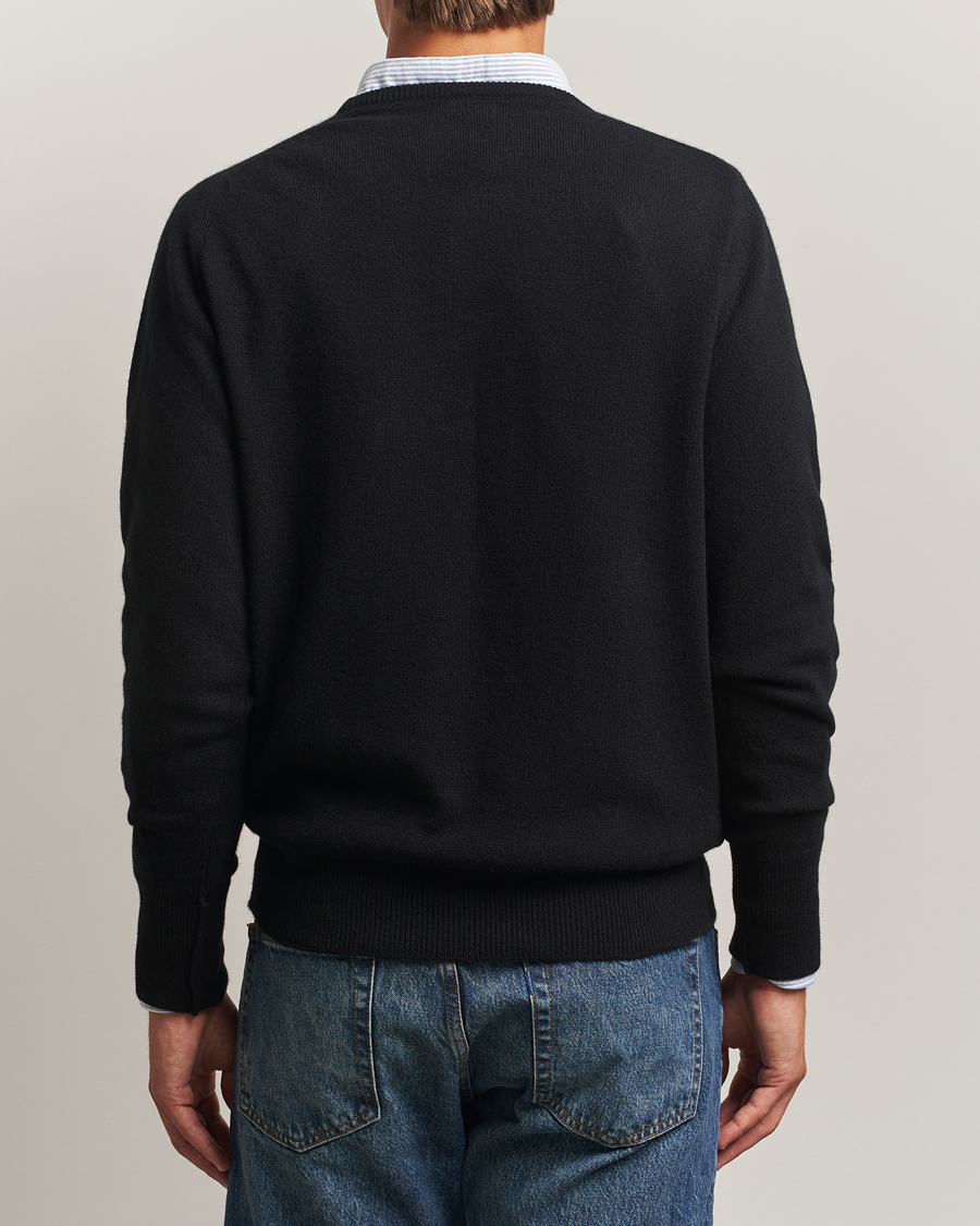 Herre | Gensere | William Lockie | Melrose Cashmere Crew Neck Black