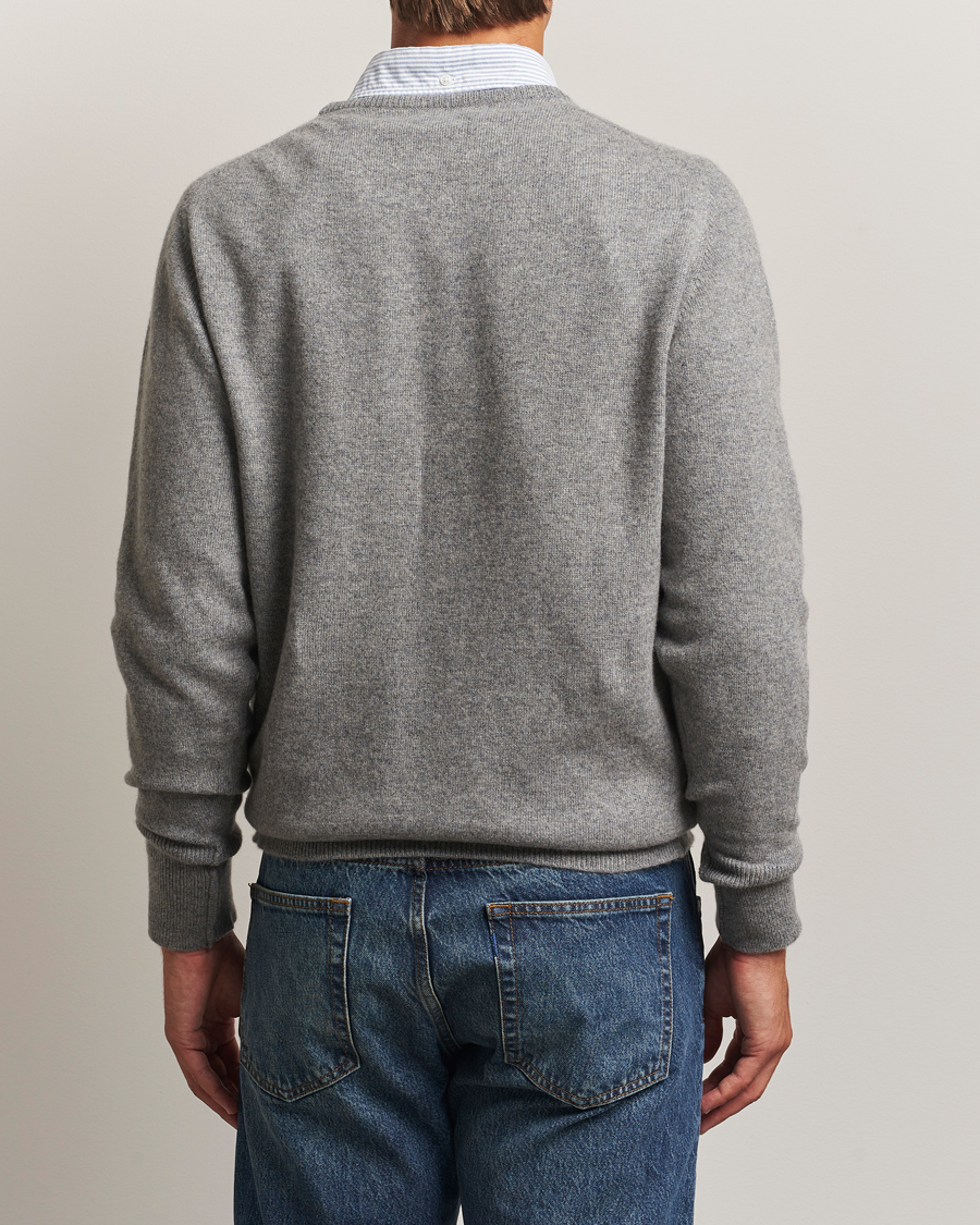 Herre | Gensere | William Lockie | Melrose Cashmere Crew Neck Grey