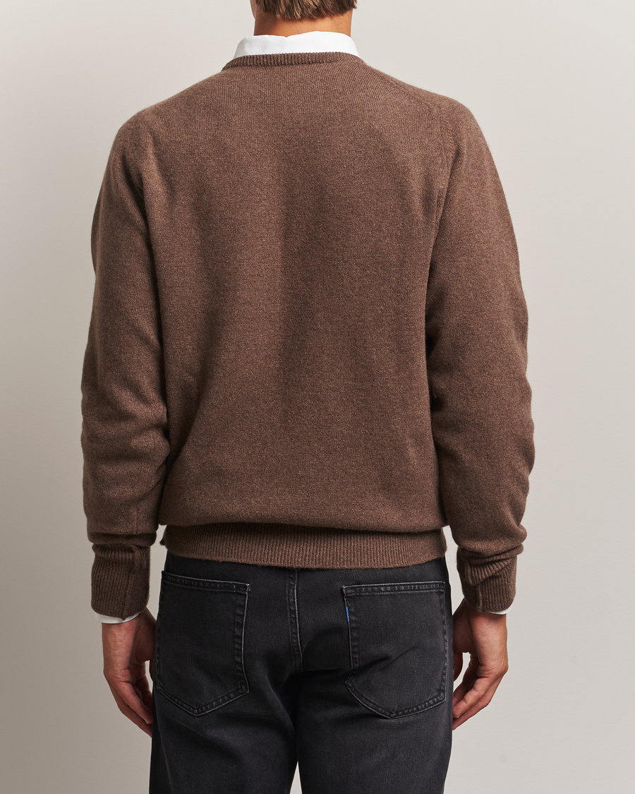 Herre | Gensere | William Lockie | Melrose Cashmere Crew Neck Mocha