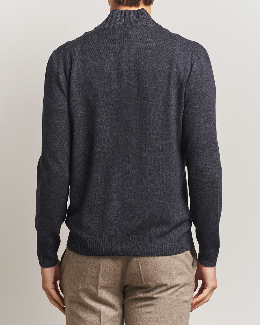 Herre | Gensere | Gran Sasso | Wool/Cashmere Washed Full Zip Asphalt