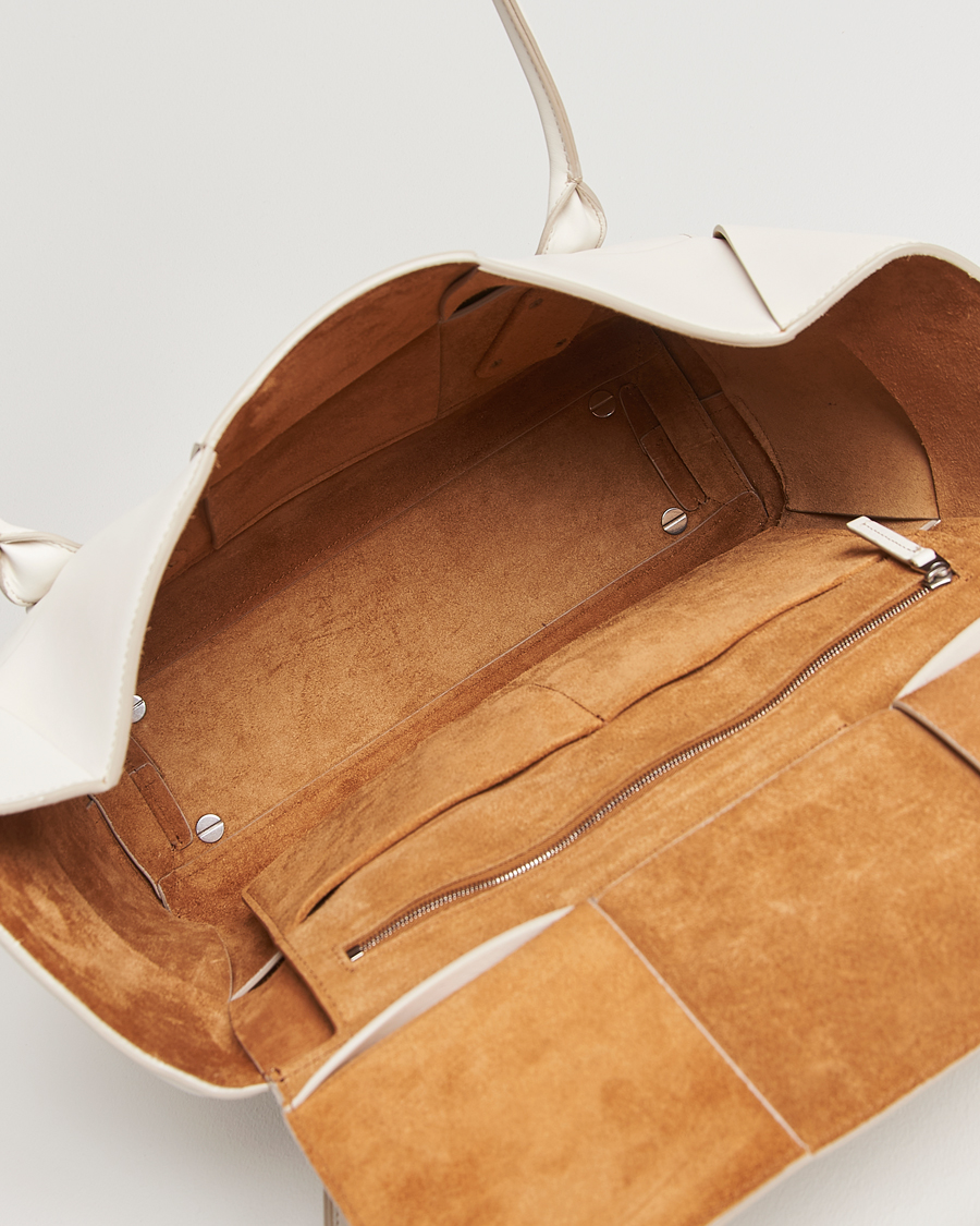 Herre | Pre-Owned & Vintage Bags | Bottega Veneta Pre-Owned | Intrecciato Acro Small White